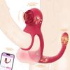 Vibrating Cock Ring Rose Sex Toys, Penis Ring App with Butt Plug 10 Vibration Modes Couples Sex Toy Clit Stimulator Male Prostate Massager Adult Toys