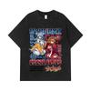 275 GSM Washed T-shirts 100% Cotton Evangelion V2 Asuka Rei Print Unisex Heavy Cotton T Shirt