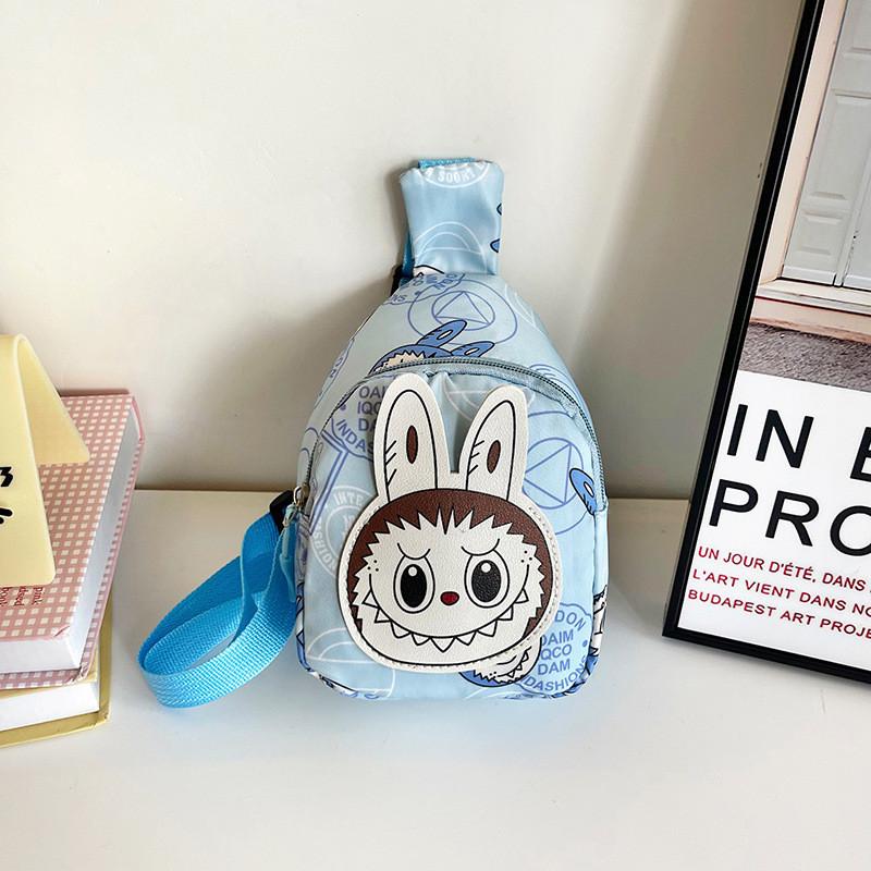 И стильная, привлекающая внимание детская нагрудная сумка из нейлона с игривыми мультяшными рисунками в различных цветах