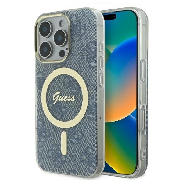 Guess Guhmp16Lh4Stb Iphone 16 Pro6.3 Niebieski/Blue Hardcase Iml 4G Magsafe