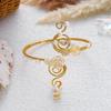 Baroque-style Upper Arm Cuff Open-design Floral Arm Band Baroque Flower Armlet  Photoshoot