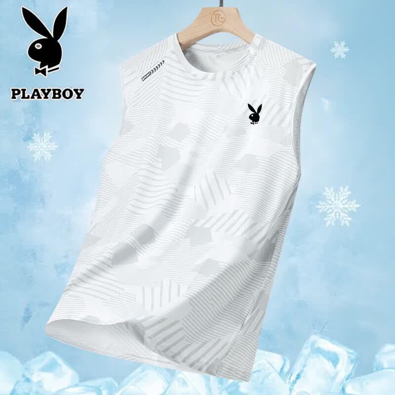 PLAYBOY Мужская быстросохнущая майка с круглым вырезом