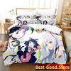 Новый Show By Rock! Комплект постельного белья Single Twin Full Queen King Size Bed Set Adult Kid Bedroom Duvetcover Sets Anime Parure de lit Bed
