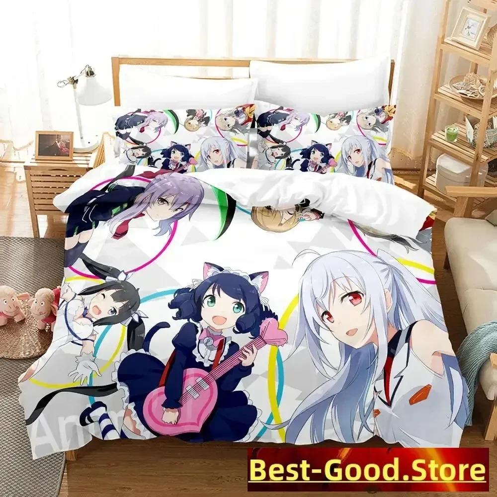 Новый Show By Rock! Комплект постельного белья Single Twin Full Queen King Size Bed Set Adult Kid Bedroom Duvetcover Sets Anime Parure de lit Bed