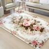 1Pcs Anti Fatigue Kitchen Rugs, Vintage Floral Print Waterproof Non-Slip Thick Cushioned Kitchen Mat Heavy Duty Comfort Standing Mat for Kitchen
