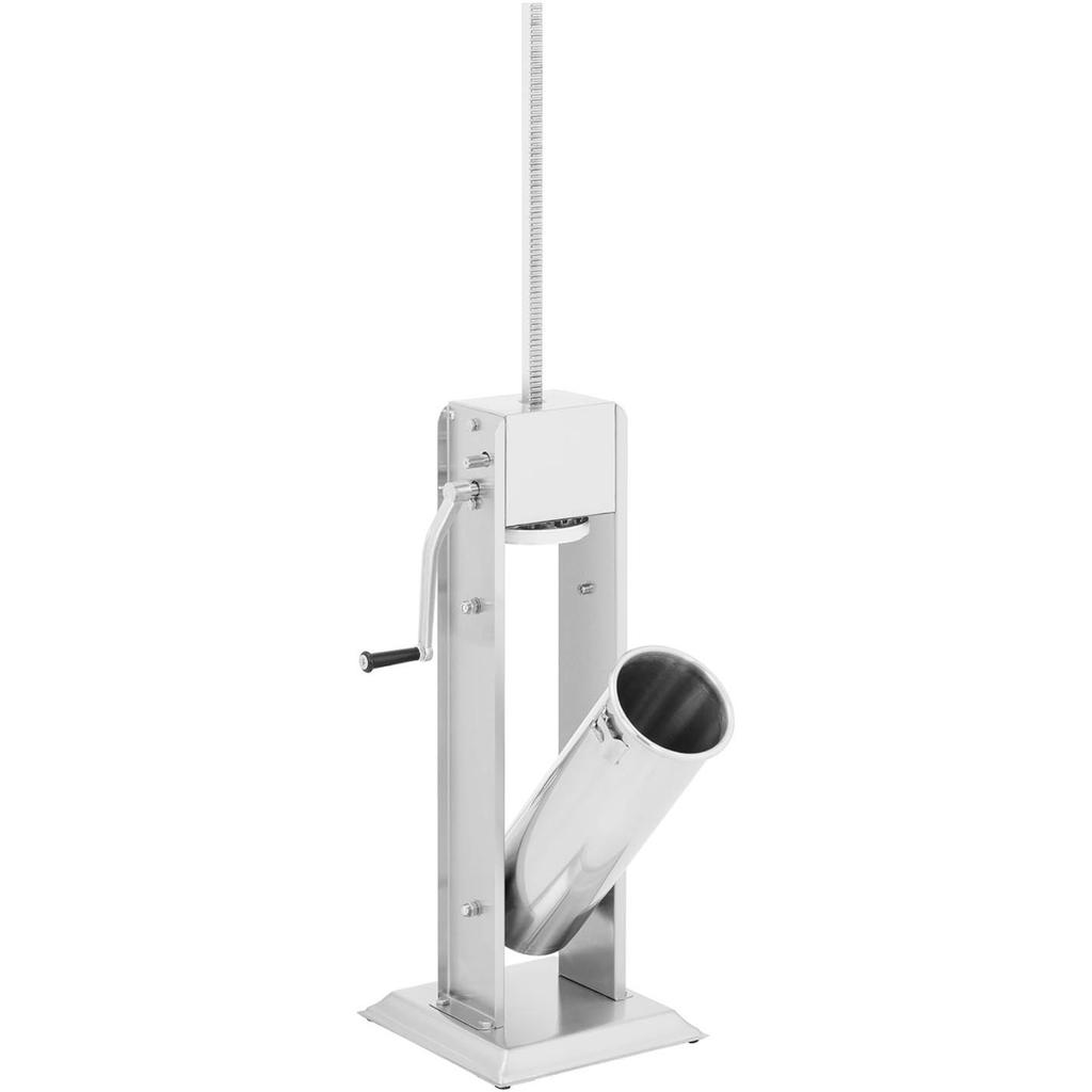 Vertical manual sausage stuffer, 7 l, 4 funnels