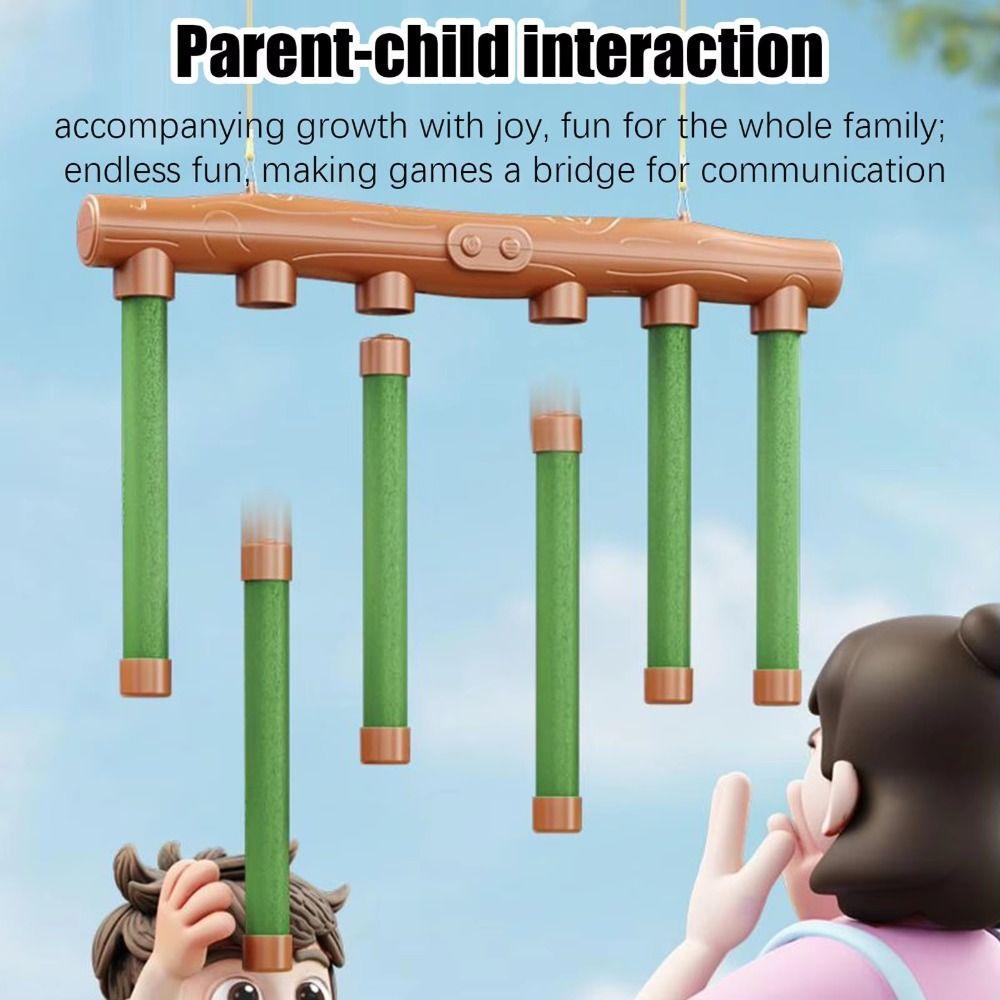 Parent-Child Challenge Falling Sticks Game Exercise Prop Eye And Hand Grabbing Stick  Creative