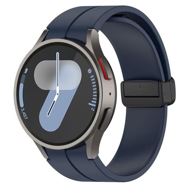 Ремешок для Samsung Watch 6 ремешок 7/4/5/5 Pro/4 6 classic 44мм 40мм Без зазоров Магнитный ремень Силиконовый браслет correa Galaxy Watch 7