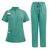 Medical Doctor Nurse Surgical Uniforms Set Salon Work Wear Clinical Scrubs Pants Nursing Tunic