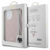 Etui do iPhone 15 Pro Guess Crossbody Cord 4G Różowe