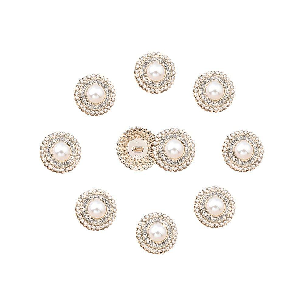 Accessories Metal Rhinestone Pearl Buttons Sewing Accessories Decoration Button Shirt Buttons