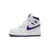Air 1 Retro High OG TD Court Purple Детские кроссовки Белые CU0450-151