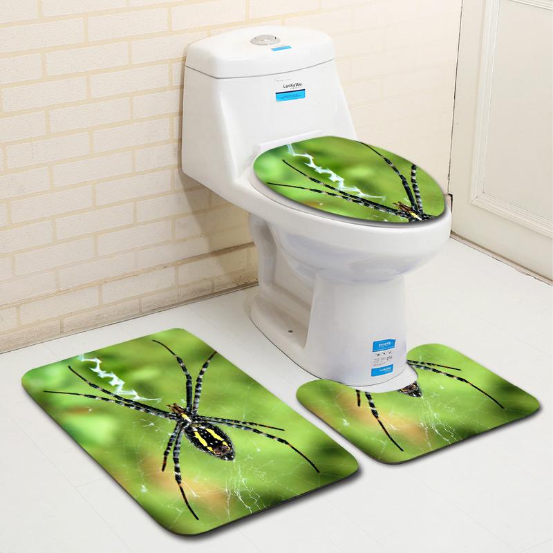 Animal Floor Mat Bathroom Mat Toilet Three-Piece Set