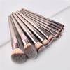 Brush Gold Professional Makeup Champagne Set With Flame Brush For Powder And Eye Shadow