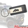 RS Product Брелок Jimny, Спецификация Rhino, Черный Тип 2, Натуральная кожа, Jimny, Логотип, Эмблема,