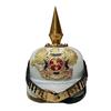 Halloween German Leather Pickelhaube White Helmet Imperial Prussian KA