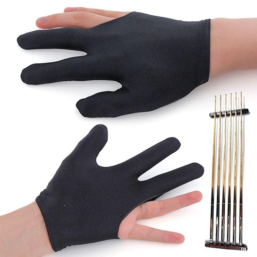 Breathable Snooker Gloves Spandex Three Finger Gloves New Billiard Accessories  Men Women