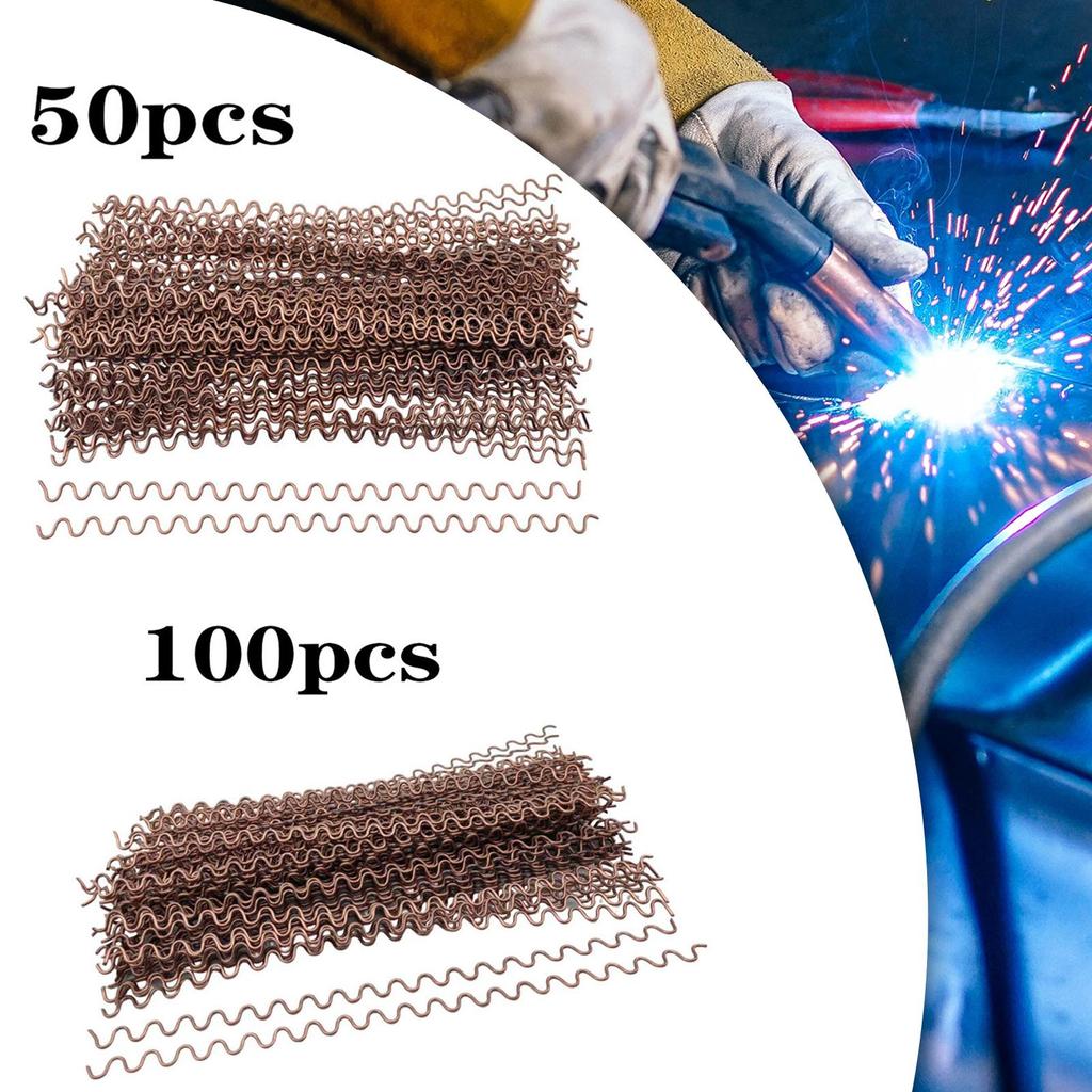 Dent Pulling Wire 50x/100x 320mm Point Welding Electrodes Wave Wires Spotter Consumable for Automotive Sheet Metal Repair