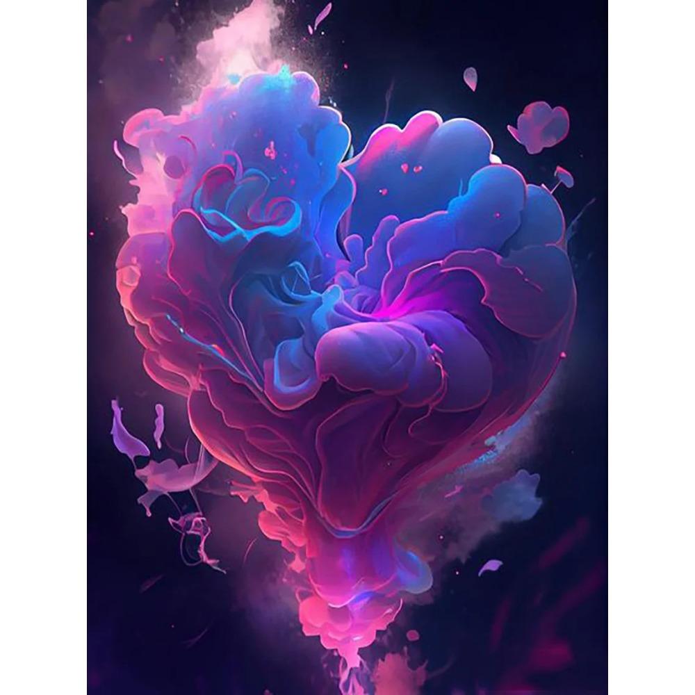 Алмазная картина, полная дрель, красивый цветок любви, круглая алмазная живопись, ручная работа, морской плюшевый мишка, сделай сам, алмазная мозаика, картина, украшение для дома