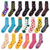 Men Socks Cartoon Lemon Cherry Pineapple Avocado Fruits Colorful Harajuku Male Hip Hop Cotton Socks