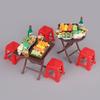 Scene Model Dollhouse Folding Table Mini Stool Dollhouse Small Chair  Kids Gift