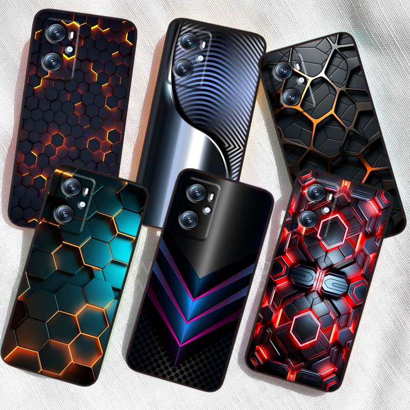 Технологичное Арт Иллюстрация Для OPPO Reno 5 6 7 A96 A40 A58 Realme GT A74 A78 Neo2 A74 A78 Find X5 X3 X7 X8 Черный Чехол Для Телефона