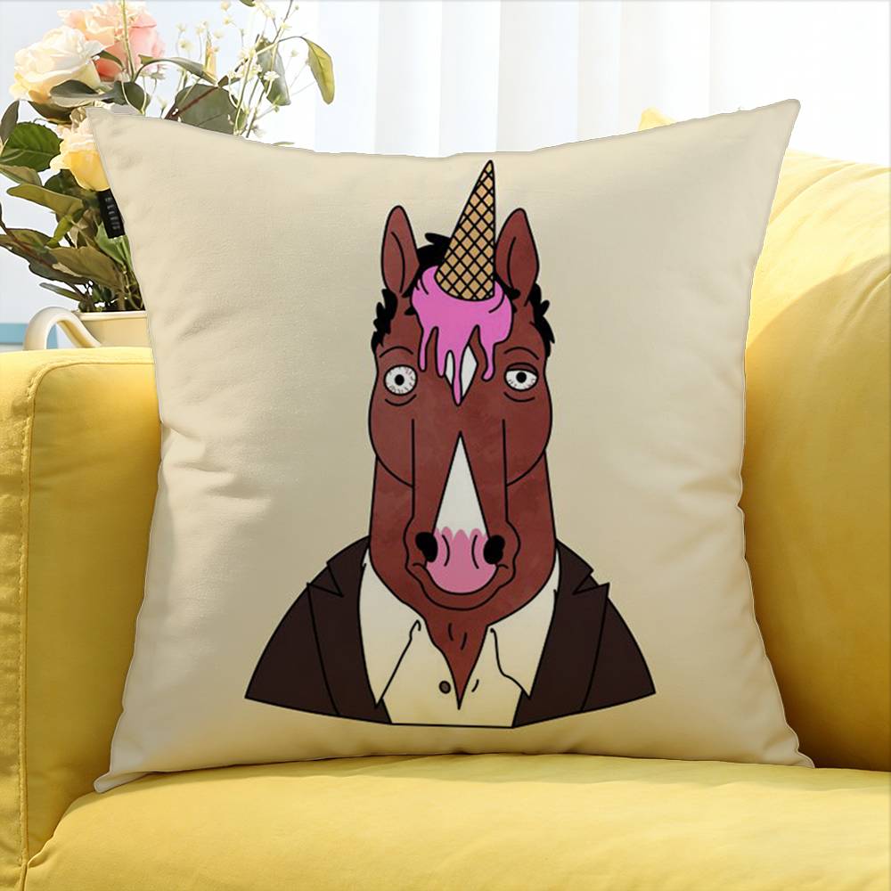 B-Bojack H-Horseman World Various Sizes Square Pillow Case For Car Home Bedchamber Decor
