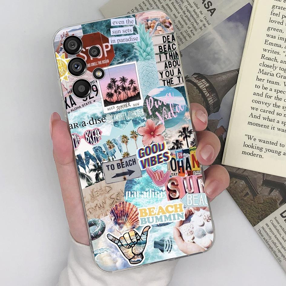 Phone Case For Samsung Galaxy A8 A9 Star F12 F13 F22 F23 A14 A23 A33 A52 Back Cover Protective Soft Silicone Popular Pattern For Samsung Funda Bumper
