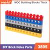 MOC высокотехнологичные детали 3895 Кирпичик 1x12 11 отверстий MOC Технический строительный блок Подходит для всех брендов Игрушка с мелкими деталями