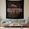Led Zeppelin Tapestry Wall Hanging, Classic Rock Band Concert Poster, Retro Wall Decor for Bedroom Living Room Dorm