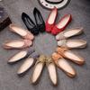 Fashion Women Ballet Flats Bow Square Toe Slip On Shoes Woman Flats Faux Suede Boat Shoes Loafers Ladies Shoes Spring778