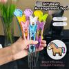 High-Quality Beans Fusion Beans Pen Multifunctional Handmade Collage Beans Needle Handheld Double Needles Perler Bead Tweezer