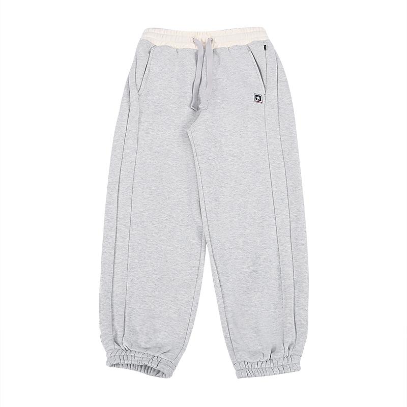 Converse Трикотажные брюки женские серые 10028462-A02