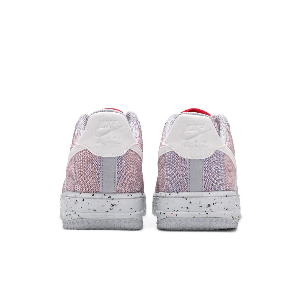 Nike Air Force 1 Crater Flyknit 'Wolf Grey' (Unisex) Wolf Grey / Pure Platinum / Gym Red / White Skateboard Shoes DC4831 002