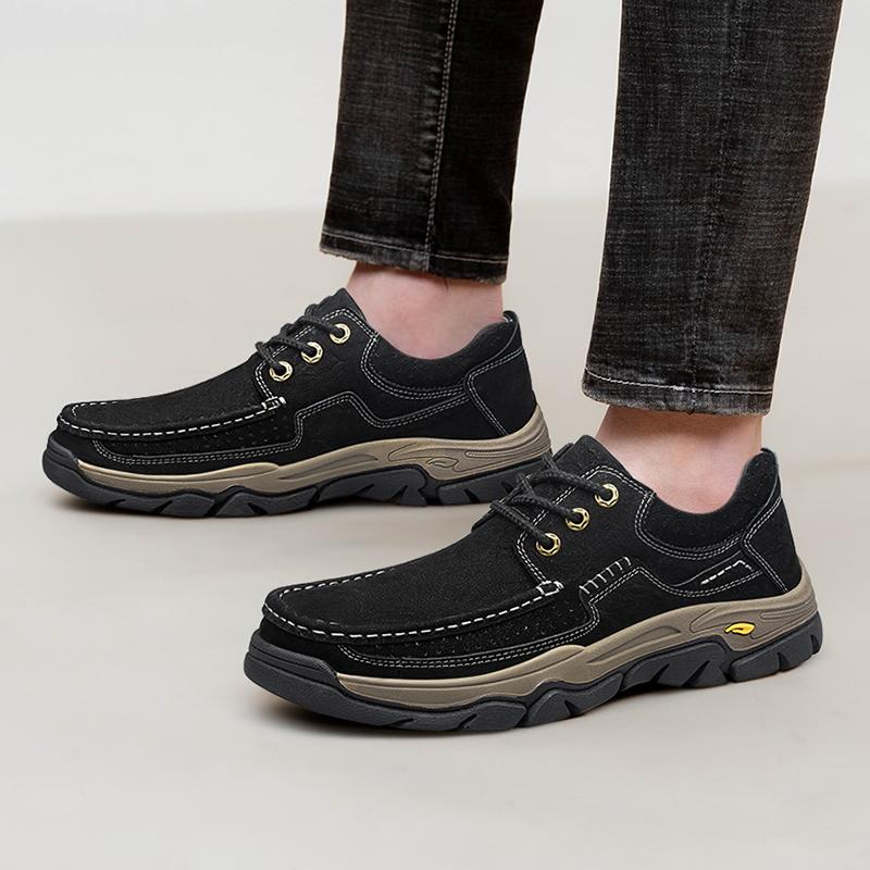 All-match Man Outdoor Hiking Shoes Warm Plush Fur Winter Casual Shoes New Men Trainers Travel Shoes Climbing Camping Footwear