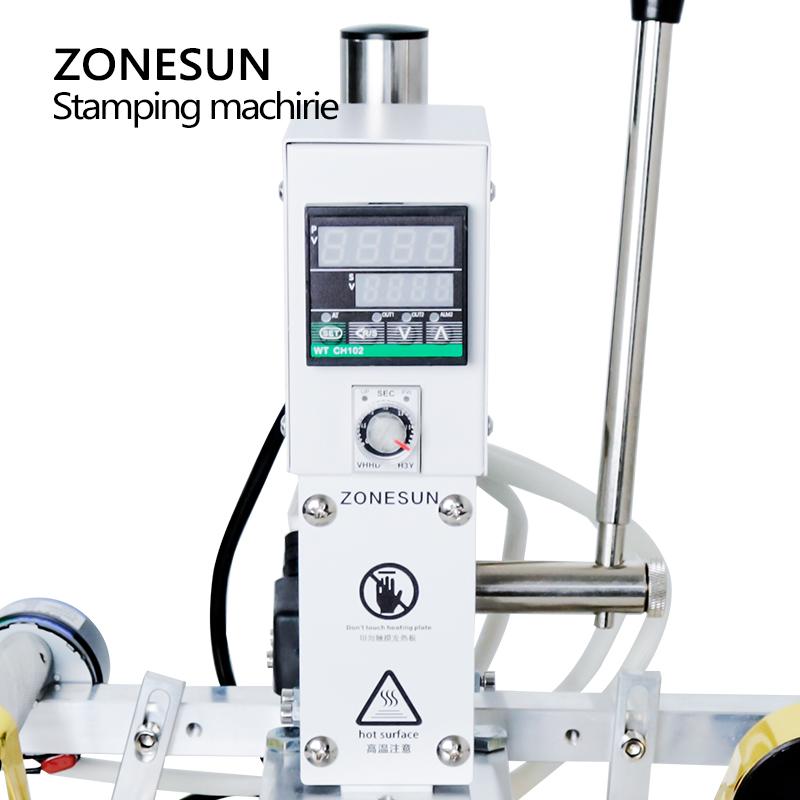 ZONESUN ZS-90E Ручная машина для горячего тиснения фольгой по металлу