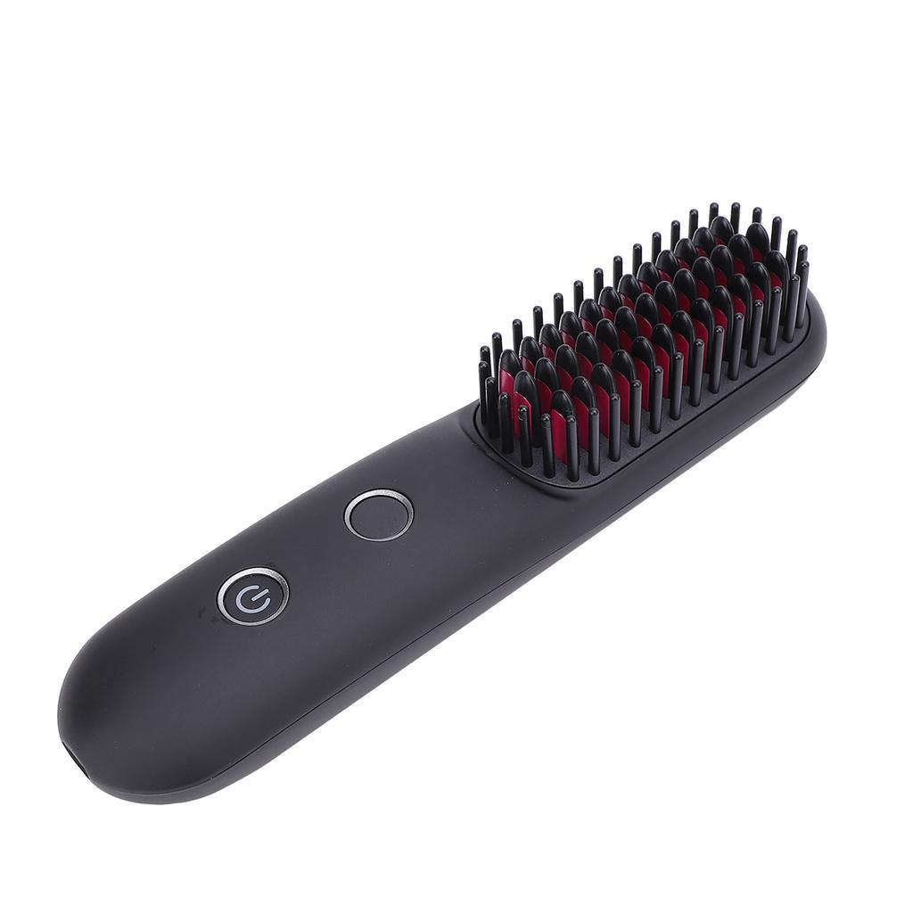 Hair Straightener Brush Cordless Negative Ion Hair Straightening Comb Portable Straight Curl Dual