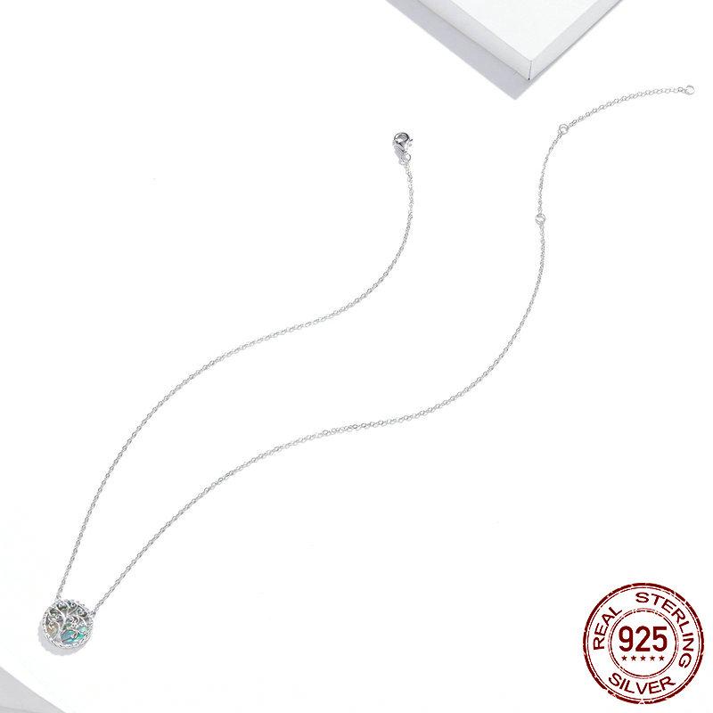 Ожерелье с подвеской из стерлингового серебра S925, серебряное ожерелье «Доктор Древо жизни», серебряные ожерелья для здоровья, профессиональный подарок, женские ювелирные изделия