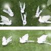 Eye-catching Realistic Looking Delicate Texture Simulation Pigeon Artificial Bird Wedding Party Desktop Statue for Home