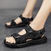 Модные летние мужские сандалии повседневная пляжная обувь уличные гладиаторские туфли дышащие походные модные туфли на платформе кожаные сандалии для отдыха
