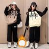 Kids Girls Clothes Sets Autumn Winters Warm Fleece Letters Fashion Long Sleeve Sweatshirts + Pants Children Clothing Sports Suit
