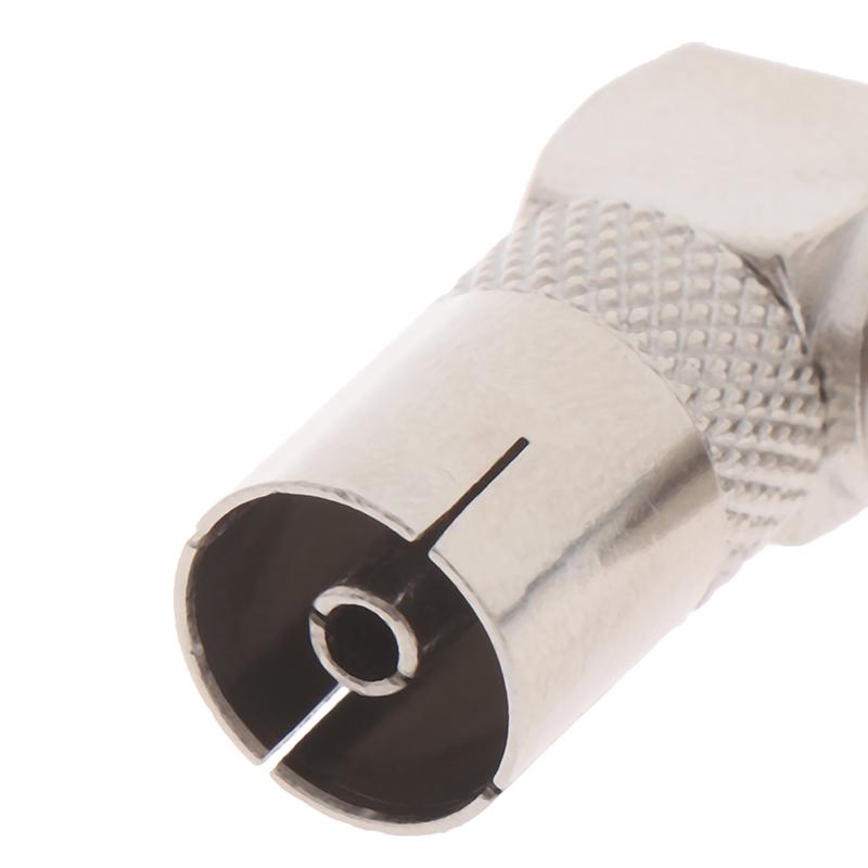 5шт Rf коаксиальный 90 прямоугольный разъем для телевизионной антенны F "мама" к телевизионной розетке