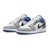 Детские кроссовки Air Jordan 1 Low SE GS True Blue Белый Черный Цементно-серый DQ2514-140