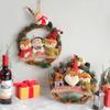 Santa Claus Rattan Wreath for Christmas Decor, New Christmas Wreath for Home Decor, Christmas Garland for Front Door Decor, Xmas Tree Decorations
