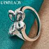 925 Sterling Silver Butterfly 7-10# Ring For Women Fashion Charm Jewelry