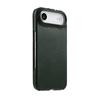 MELKCO For iPhone Air Case Compatible with MagSafe Vertical Flip Genuine Cow Leather + PC Phone Cover