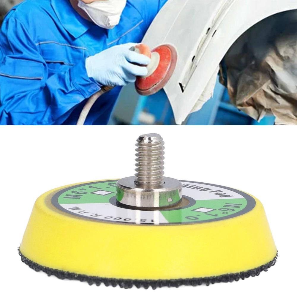 2pcs 15000 RPM Rated Air Sander Backing Plate M6x1 Thread Polisher Backing Pad Polishing Task