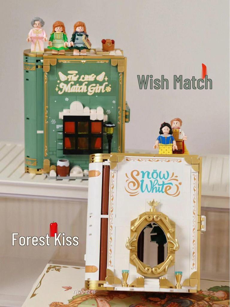 Лесной поцелуй и Желание Пазл 3D Книга из строительных блоков: Развивающий игровой набор для сборки