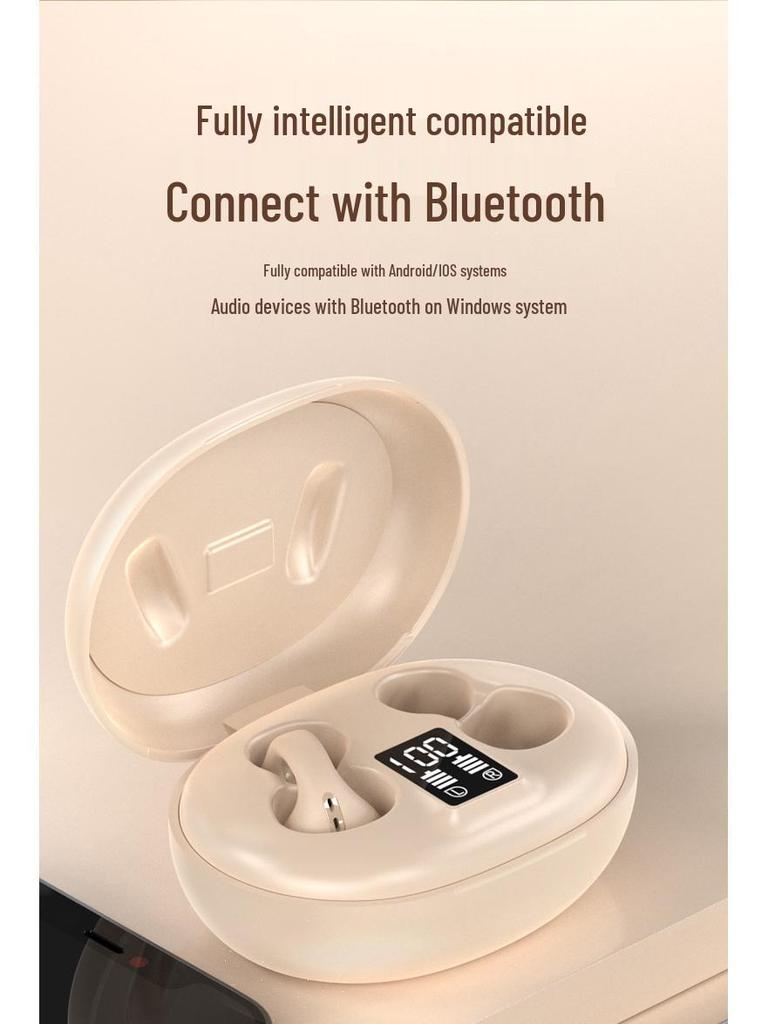 E100 Wireless Air Conduction Sport Earphones with Smart Display