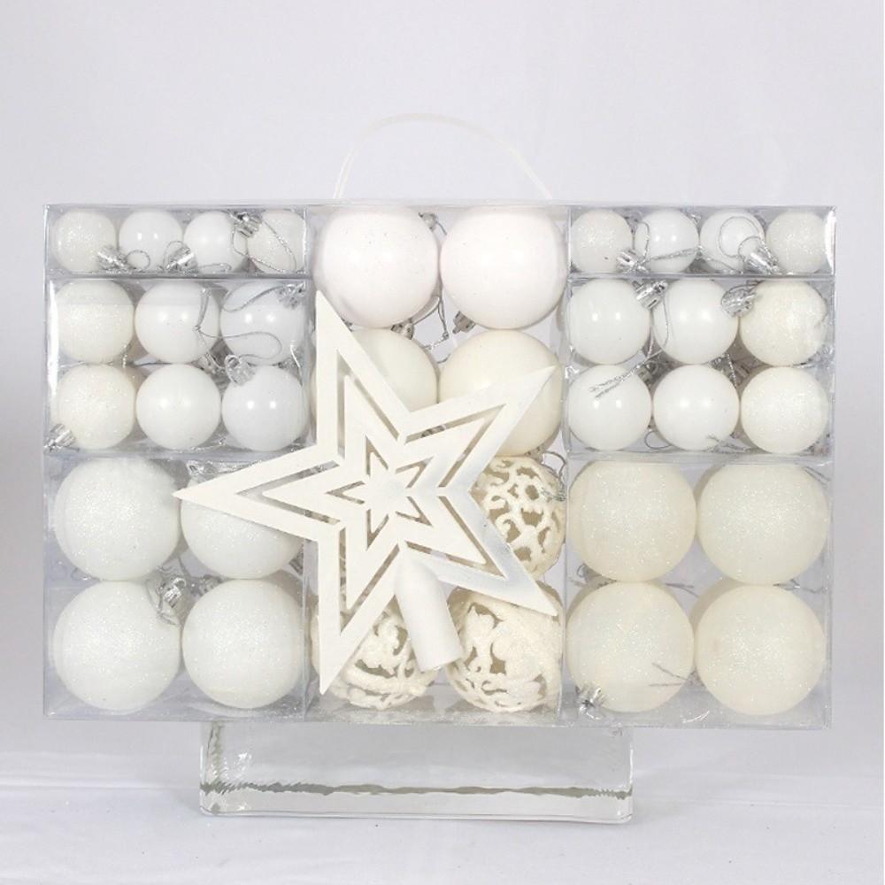 101Pcs Multiple Color Christmas Ball Set Plastic Christmas Ball Gift Box Home Decor